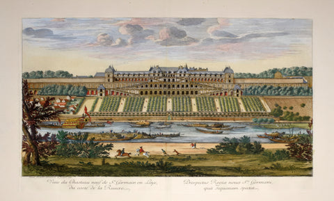 J. B Rigaud, Chateau of St. Germain en Laye from the River