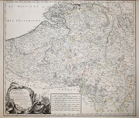 Giles (1688-1766) and Didier (c.1723-1786) Robert de Vaugondy, Pays-Bas Catholiques…