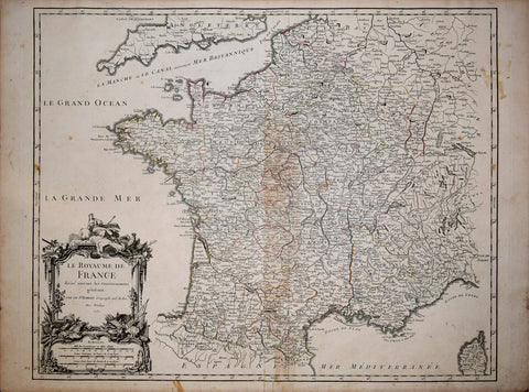 Giles (1688-1766) and Didier (c.1723-1786) Robert de Vaugondy, Le Royaume de France...