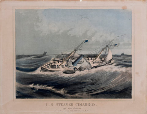 Louis N. Rosenthal, Lithographer, US Steamer Cimarron. Off Cape Hatteras