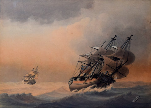 Samuel Atkins (1760-1810), Untitled (A Maritime Scene)