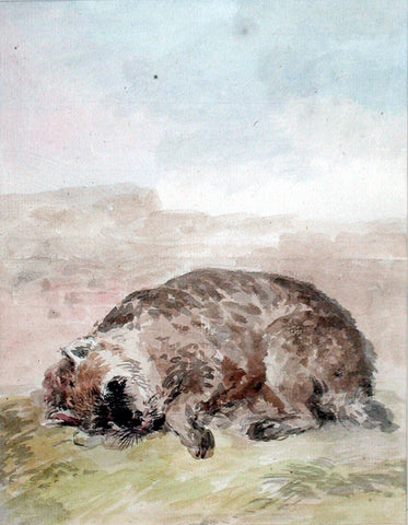 Aert Schouman (Dutch, 1710-1792) A Sleeping Dog