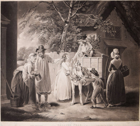 George Morland (1763-1804) after, Selling Peas