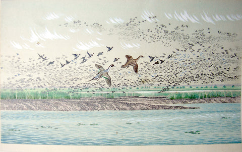 Arthur Singer (American, 1917-1990), Migrating Birds
