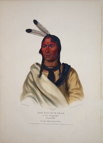 Thomas McKenney (1785-1859) & James Hall (1793-1868), Sioux Chief, Esh-Tah-Hum-Leah