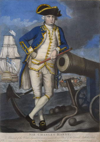 Carrington Bowles (1724-1793), Sir Charles Hardy, Admiral of White Squadron and Commander in Chief of the British Fleet