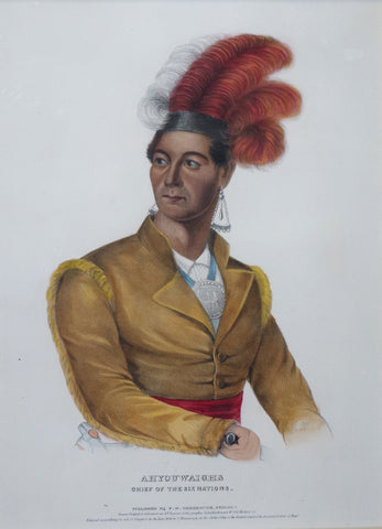 Thomas McKenney (1785-1859) & James Hall (1793-1868), Six Nations Chief, Ahyouwaihgs