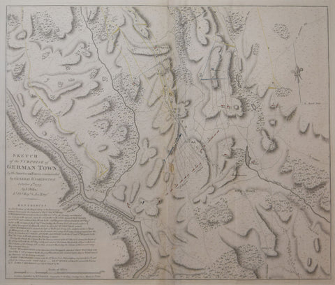 Lieut. John Hills, (Fl. 1777-1817), Surveyor, Sketch of the Surprise of German Town by the American Forces...