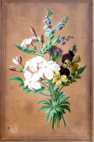 Cornelis van Spaendonck (Dutch, 1756- Paris 1836), A Bouquet of Flowers with Jasmine, Forget-me-nots, and Violets