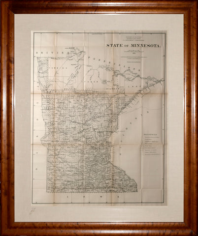 United States General Land Office/Charles Roeser, State of Minnesota, 1876