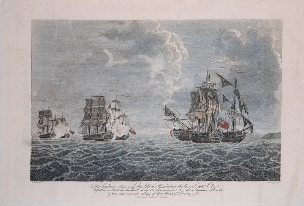 Francis Swain (1725-1782), The Gallant Action off the Isle of Man wher ...