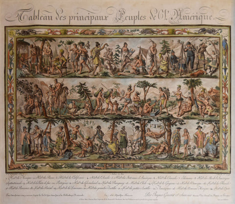 Jacques Grasset de Saint-Sauveur (1757-1810),  Tableau des Principaux Peoples de l’Amerique