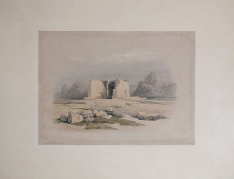 David Roberts (1796-1864), Temple of Tafa in Nubia