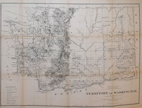 United States General Land Office/Charles Roeser, Territory of Washington, 1876