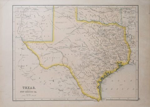 John Bartholomew (1831-1893), Texas, Part of New Mexico