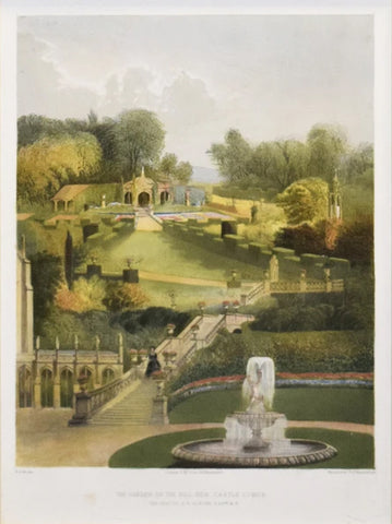 E. Adveno Brooke (fl. 1844-1864), The Garden on the Hill Side, Castle Combe