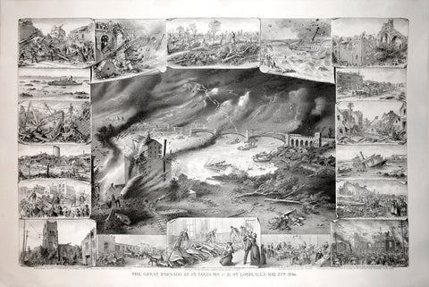 Kurz & Allison, The Great Tornado at St. Louis, MO. and E. St. Louis, Ill’s . May 27th 1896