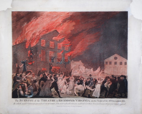 Benjamin Tanner (1775-1848), The Burning of the Theatre in Richmond, Virginia, on the Night of 26th December 1811...