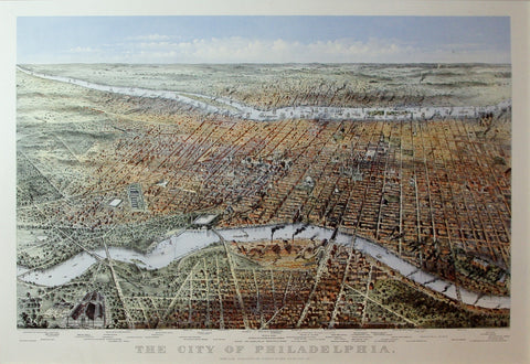 Nathaniel Currier (1813-1888) & James Merritt Ives (1824-1895), The City of Philadelphia