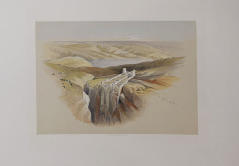David Roberts (1796-1864), The Dead Sea looking towards Moab