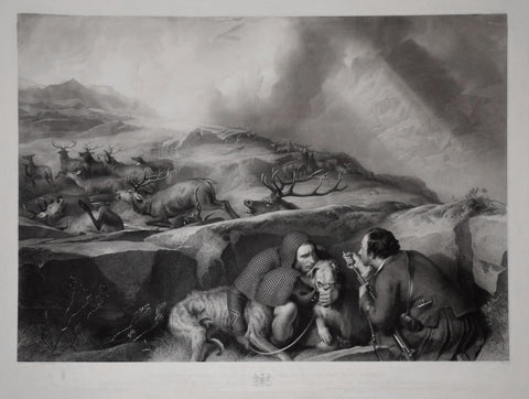 Sir Edwin Henry Landseer (1802-1873) and Thomas Landseer (1795-1880),  The Drive: shooting deer on the pass; scene in the Black Mount, Glen-Urchy Forest