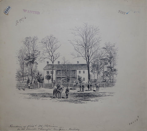 Edwin J. Meeker (1853-1929), The Farmhouse, Camp Dick Robinson, Kentucky, Federal Camp