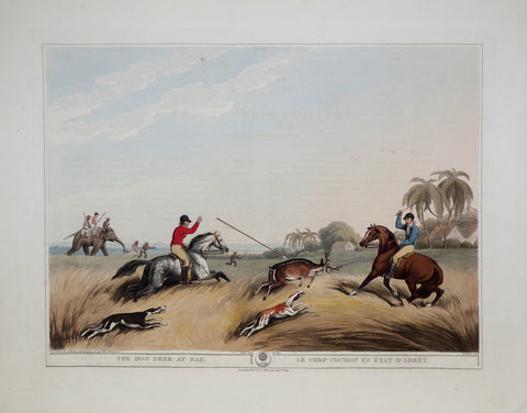 Thomas Williamson (1758-1817) and Samuel Howitt (1765-1822), The Hog Deer at Bay