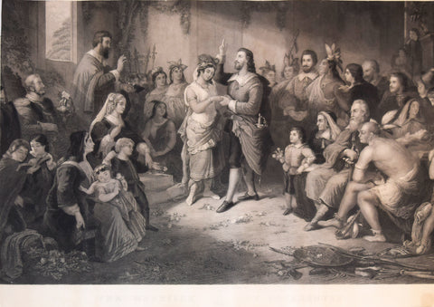Henry Brueckner, painter, The Marriage of Pocahontas
