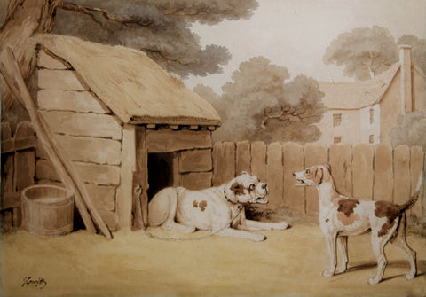 Samuel Howitt (British, 1756-1822), The Mastiff and the Hound