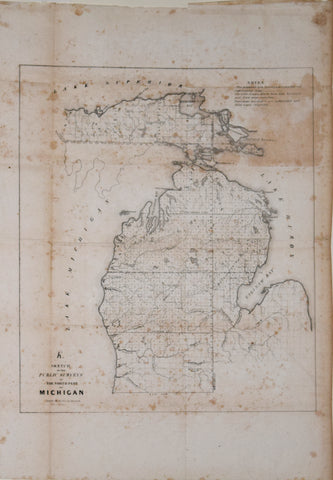 P. Haas, K. Sketch of the Public Surveys in the North Part of Michigan