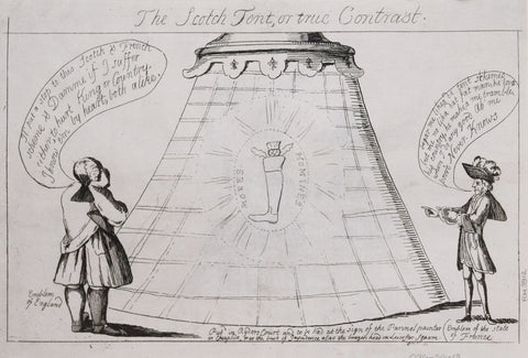 Matthew Darly (active 1741-1780), The Scotch Tent, or true Contrast