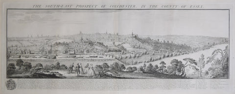 Samuel Buck (1696-1779) and Nathaniel Buck (fl. 1724-1759), The South-East Prospect of Colchester, in the County of Essex