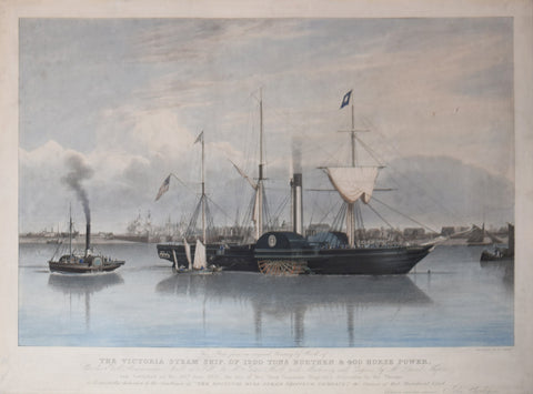John Ward (1798-1849), after, Victoria Steam Ship, of 1200 Tons Burthen and 400 Horse Power...