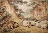 Samuel Howitt (British, 1756-1822), The Wild Boar the Sheep and the Butcher