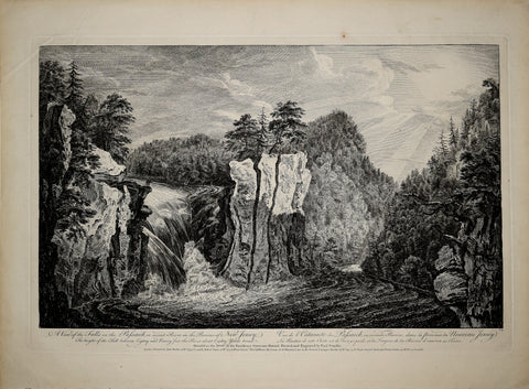 Thomas Pownall (1722-1805) & Paul Sandby (1731-1809), after,  A View of the Falls on the Passaick, or Second River in the Province of New Jersey...
