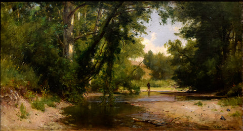 Thomas Worthington Whittredge (American, 1820 - 1910), River Scene
