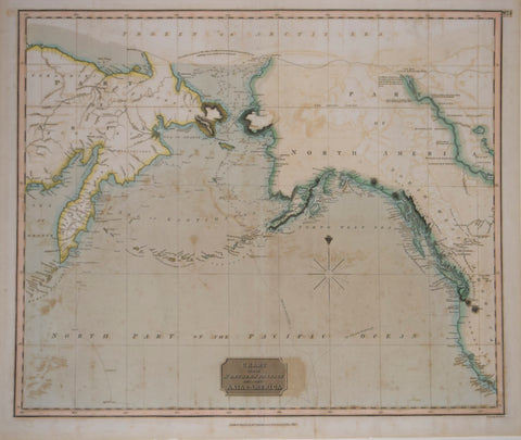 John Thomson (1777-ca. 1840), publisher, Chart of the Northern Passage Between Asia and America