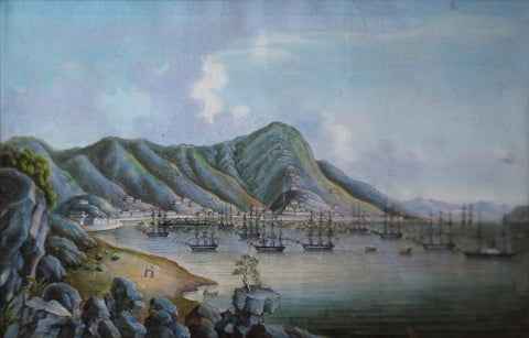 Tingua and His Studio, View of Hong Kong