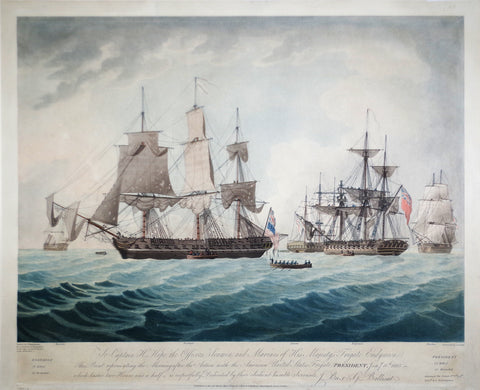 J. Jeakes, Engr., after, Thomas Buttersworth (British, 1768-1842), To Captain H. Hope the Officers, Seamen, and Marines of His Majesty’s Frigate Endymion...