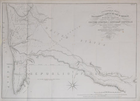 Andrew B. Gray, Topographical Sketch of the Southernmost Point of the Port of San Diego