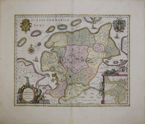 Willem Janszoon Blaeu (Dutch, 1571-1638), Typus Frisiae Orientalis