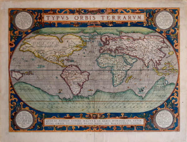 Abraham Ortelius (1527-1598), Typus Orbis Terrarum – Arader Galleries