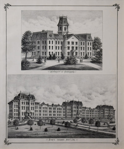 Everts & Kirk.,  University of Nebraska, State Insane Asylum