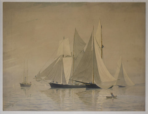 Frederic Schiller Cozzens (American, 1846-1928), Untitled [Sailboats]
