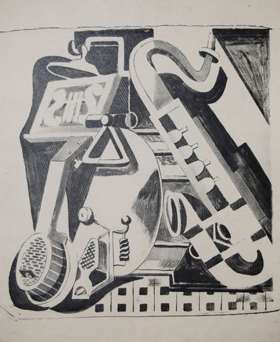Jan Matulka (1890-1972), Untitled, [Musical Instruments]