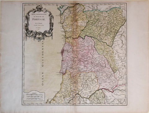 Didier Robert de Vaugondy (French, 1723-1786), Du Royaume de Portugal…