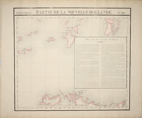 Phillip Marie Guillaume Vandermaelen (1795-1869), Oceanique. Partie de la Nouvelle Hollande. No. 29