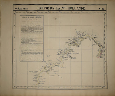 Phillip Marie Guillaume Vandermaelen (1795-1869), Oceanique. Partie de la Nouvelle Hollande. No. 35