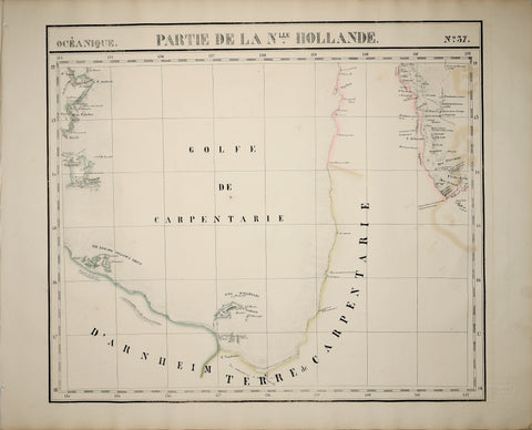 Phillip Marie Guillaume Vandermaelen (1795-1869), Oceanique. Partie de la Nouvelle Hollande. No. 37
