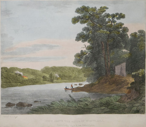 John Hill (1770-1850), View above the Falls of Schuylkill